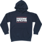MOOSE OFFROAD Youth All-American Hoodie - Navy - Medium 3052-0699