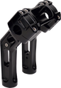 ARLEN NESS Method Kickback Handlebar Riser - Softail Gauge Cut-Out - 7" - Black 520-055