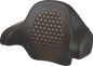 SADDLEMEN Tour Pack Backrest Pad - Honeycomb - Orange Stitching - FL '14-'24 814-07-19003