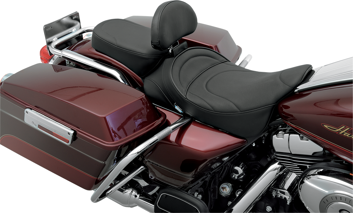 DRAG SPECIALTIES SEATS Pillion Seat - Mild Stitched - Narrow - FL '00-'22 0801-0469