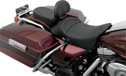 DRAG SPECIALTIES SEATS Pillion Seat - Mild Stitched - Narrow - FL '00-'22 0801-0469