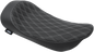 DRAG SPECIALTIES SEATS Low Solo Seat - Double Diamond - Silver Stitch - FLHR/FLHX '99-'07 0801-1156