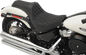 DRAG SPECIALTIES SEATS Predator III Seat - Double Diamond - Black Stitching - FL/FX '18-'23 0802-1145