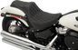DRAG SPECIALTIES SEATS Predator III Seat - Double Diamond - Silver Stitching - FL/FX '18-'23 0802-1146