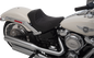 DRAG SPECIALTIES SEATS EZ-Solo Seat - Scorpion Stitch - Silver Thread - Vinyl - FLFB/S '18-'22 0802-1186