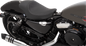 DRAG SPECIALTIES SEATS 3/4 Solo Seat - Black - Smooth - XL '04-'22 0804-0743