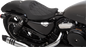 DRAG SPECIALTIES SEATS 3/4 Solo Seat - Double Diamond - Black w/ Black Stitching - XL '04-'22 0804-0744