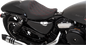 DRAG SPECIALTIES SEATS 3/4 Solo Seat - Double Diamond - Black w/ Red Stitching - XL '04-'22 0804-0746