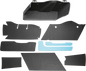 DRAG SPECIALTIES SEATS Saddlebag Lining Kit - Black - FL '93-'13 DS710116