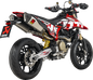 AKRAPOVIC Slip-On Line Mufflers - Titanium - Hypermotard 698 S-D6SO2-HAPLT