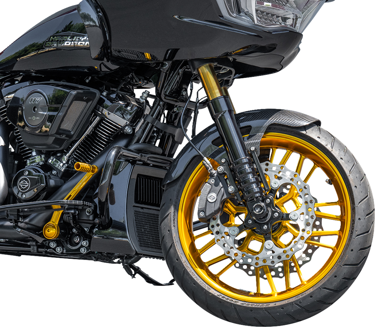 ARLEN NESS Front Fender - Cafe - 19" - Carbon Fiber - FLT '24-'25 210-017