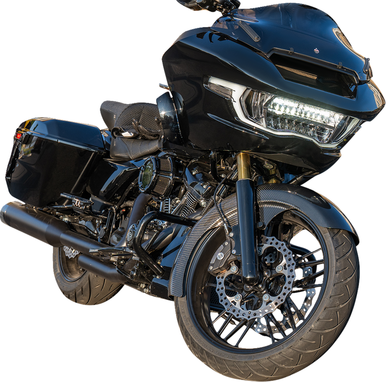 ARLEN NESS 21" Front Fender - Fat Wrapper - Carbon Fiber - HD Touring '24-'25 210-031