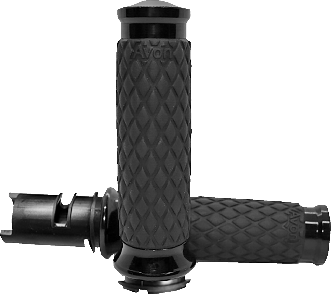 AVON GRIPS Diamond Contour Grips - Black - TBW DIA-65-ANO-F24