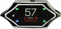 DAKOTA DIGITAL Handle Bar Mount Speedometer - With Signals - Spiked - Chrome MLX-5200