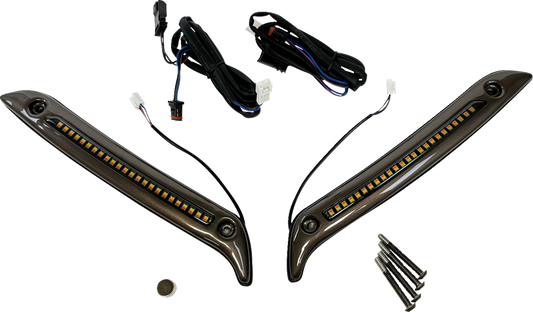 CUSTOM DYNAMICS LED Windshield Trim - Dark Bronze CD-LRST-WT-D
