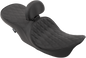 DRAG SPECIALTIES SEATS EZ Glide II Backrest - Small - Solar Reflective Leather - Smooth 0822-0133