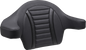MUSTANG Deluxe Extended Passenger Arm Backrest - Gunmetal Stitch - Touring 88403GM