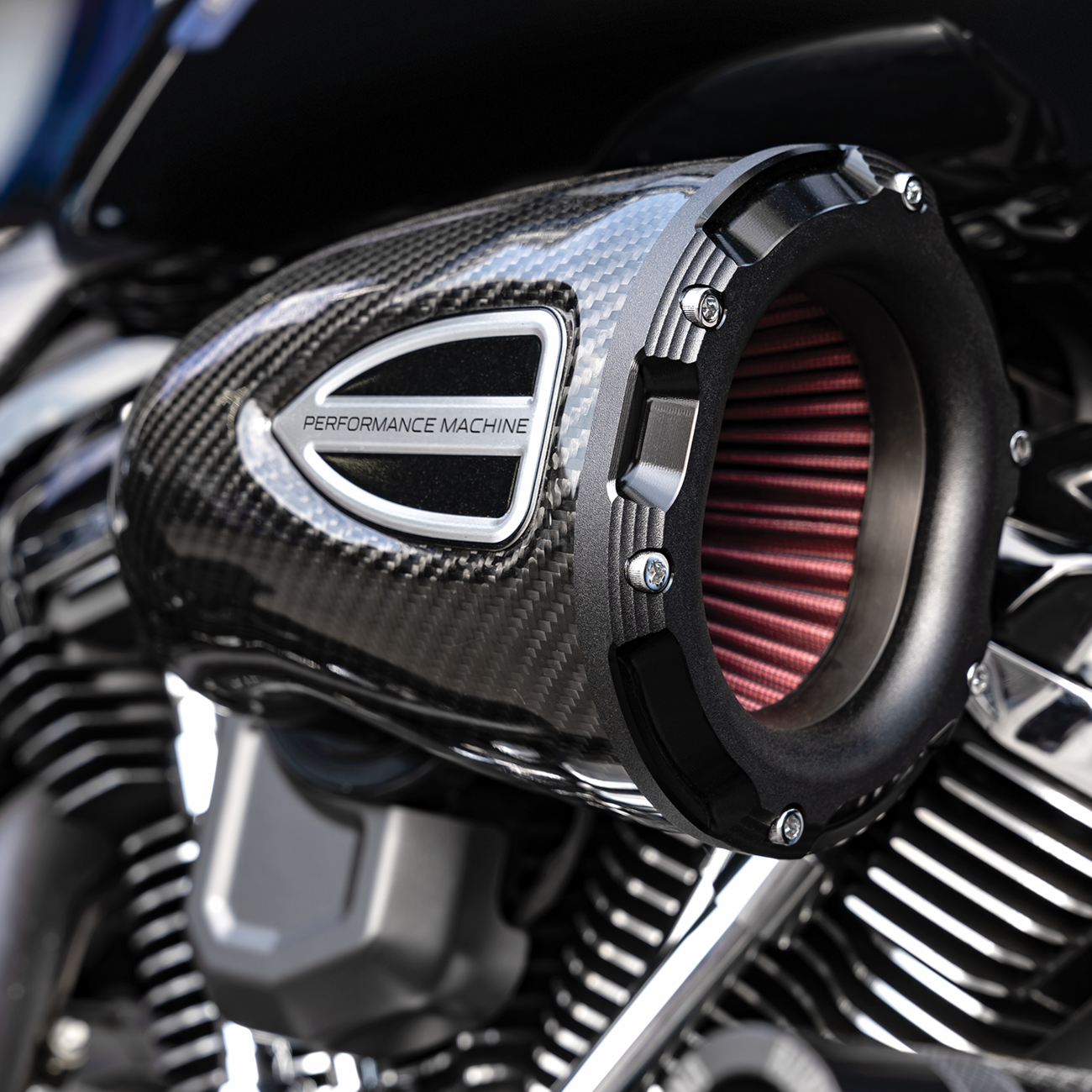 PERFORMANCE MACHINE (PM) C4 Series Air Cleaner Kit - Black Ops™ - M8 0206-2160-SMB