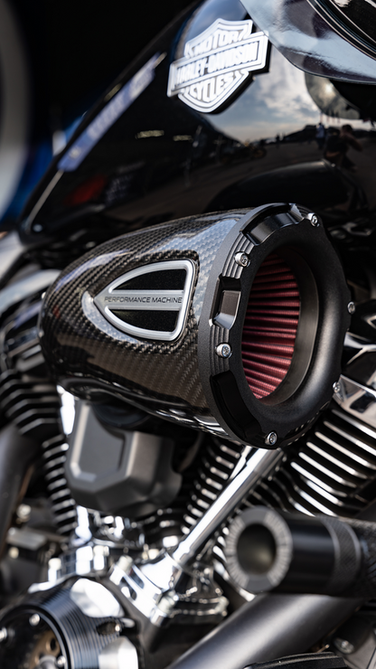 PERFORMANCE MACHINE (PM) C4 Series Air Cleaner Kit - Black Ops™ - Big Twin 0206-2162-SMB