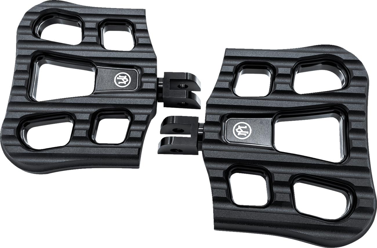 PERFORMANCE MACHINE (PM) Drifter Floorboards - Rider - Black Ops - FL 0036-1027-SMB