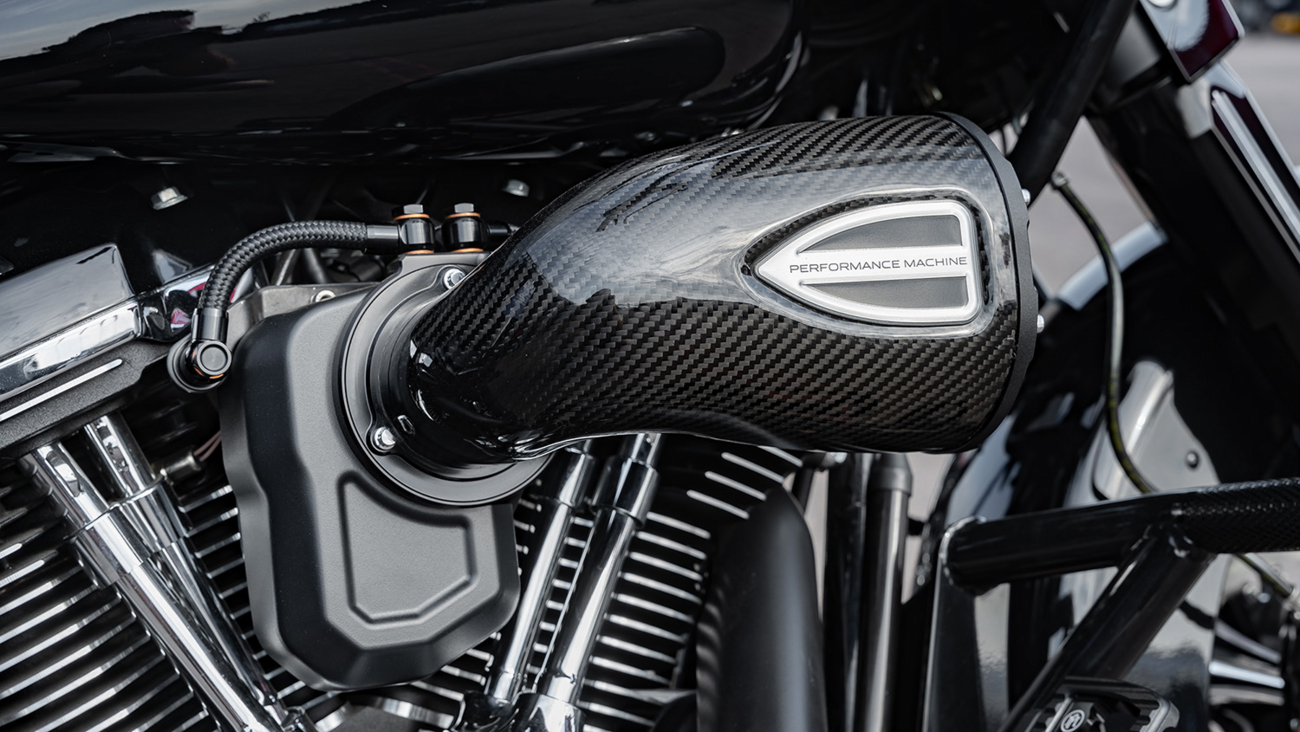 PERFORMANCE MACHINE (PM) C4 Series Air Cleaner Kit - Black Ops™ - Twin Cam Throttle by Wire 0206-2161-SMB