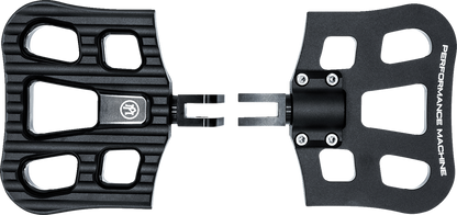 PERFORMANCE MACHINE (PM) Drifter Floorboards - Rider - Black Ops - FL 0036-1027-SMB