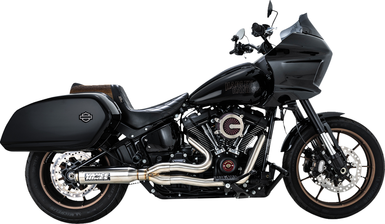 VANCE & HINES 2-into-1 Supersport Exhaust System - Brushed - Softail 27337