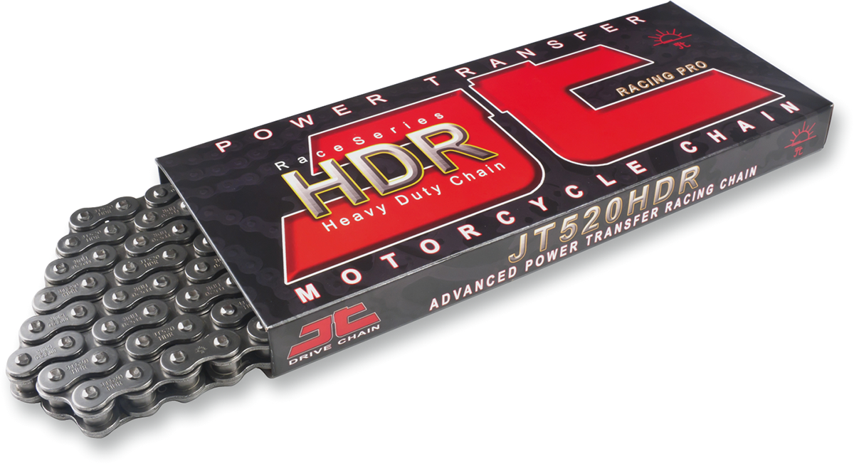 JT CHAINS 520 HDR - Competition Chain - Steel - 124 Links JTC520HDR124SL