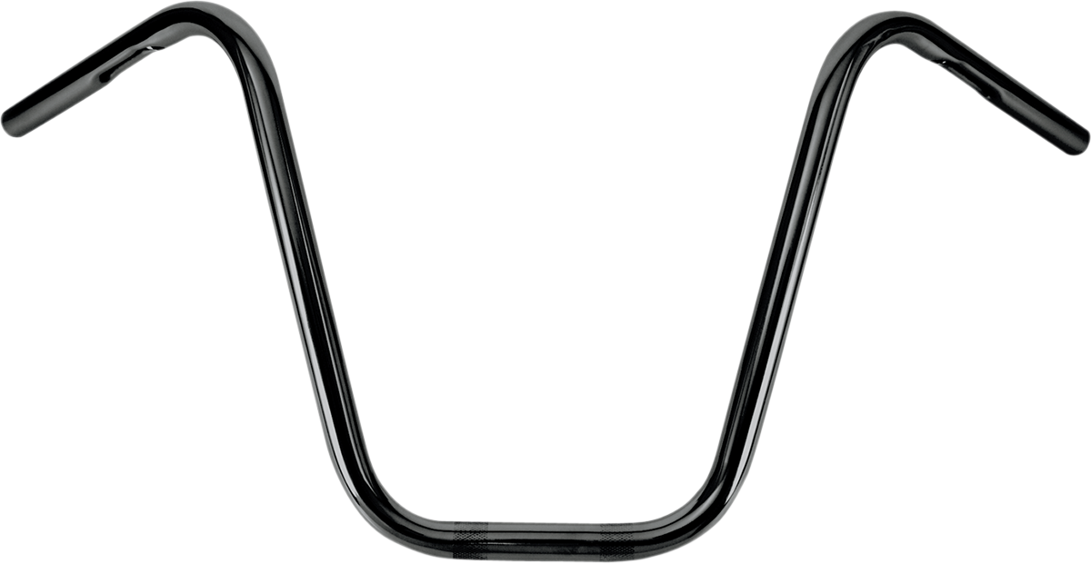 BURLY BRAND 1" Narrow Bottom Ape Hanger Handlebar - 14" - Black B28-337