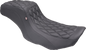 MUSTANG One Piece 2-Up Squareback Seat - Double Diamond - Black Stitch - FLH/FLT '23-'25 88415