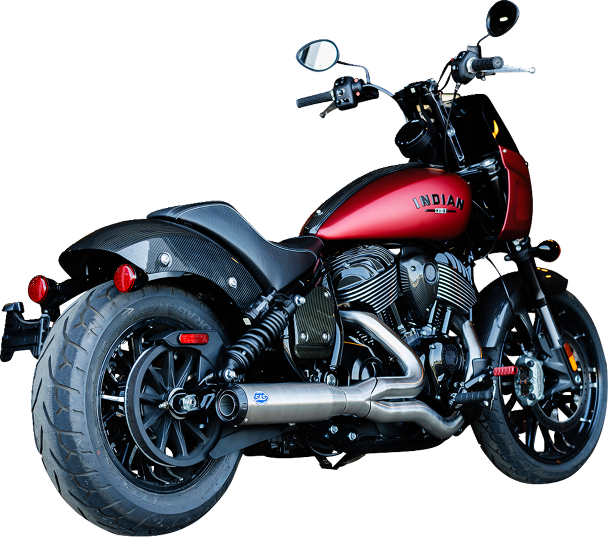 S&S CYCLE 2-into-1 Qualifier Exhaust System - Stainless - 49-State - Indian Chief 550-1115