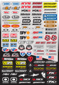 Factory Effex FX 2015 Sponsor/Logo Sticker Sheets Micro Sponsor Kit
