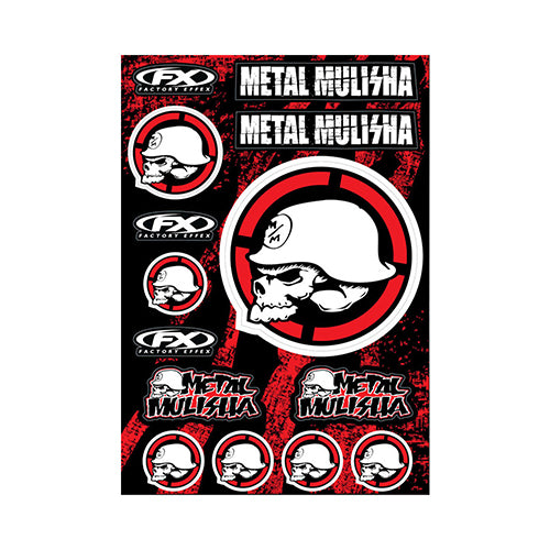 Factory Effex FX 2015 Sponsor/Logo Sticker Sheets for Metal Mulisha