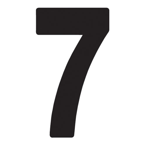 FX 2015 NUMBERS PRO 7" BLACK 7