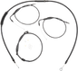 BURLY BRAND Handlebar Cable and Brake Line Kit for Clubman Handlebars - '07-'22 XL B30-1099