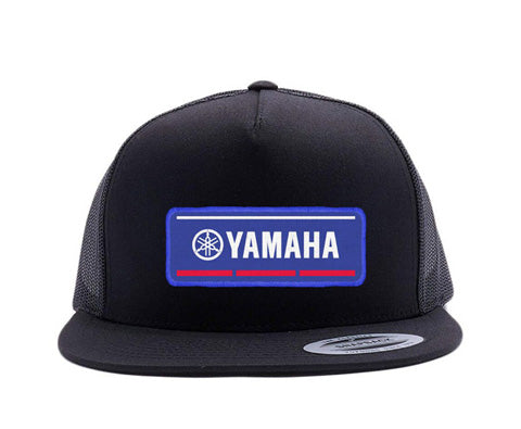 Factory Effex Yamaha Vector Snapback Hat – Black and Grey Mesh, One Size
