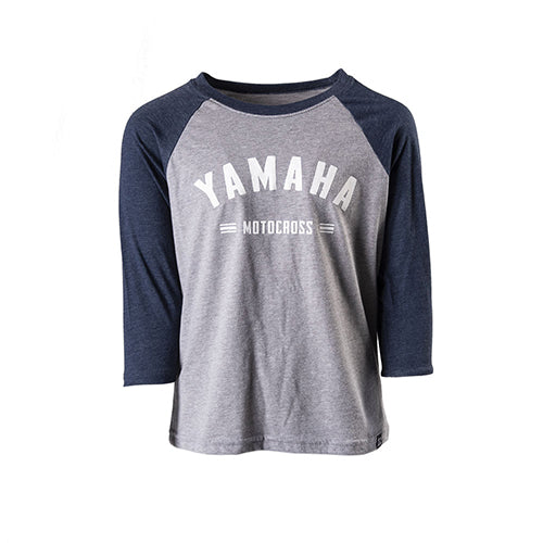 Factory Effex Yamaha Speedy Youth Basketball Shirt in Navy Heather Gray – Size XL