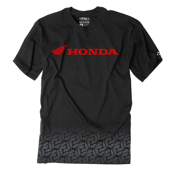 Factory Effex Honda Fade T-Shirt in Black (Large) - Comfortable Casual Wear