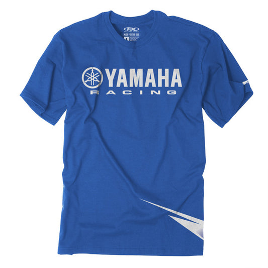 Factory Effex Yamaha Strobe Youth T-Shirt in Blue (Large) - Comfortable and Stylish Motorcycle Apparel