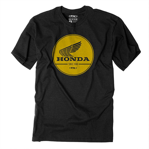 Factory Effex Honda Gold Label T-Shirt Black Large – Comfortable and Stylish Motorcycle Apparel