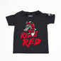 Factory Effex Honda Ride Red Wolf Toddler T-Shirt in Black (Size 3T)