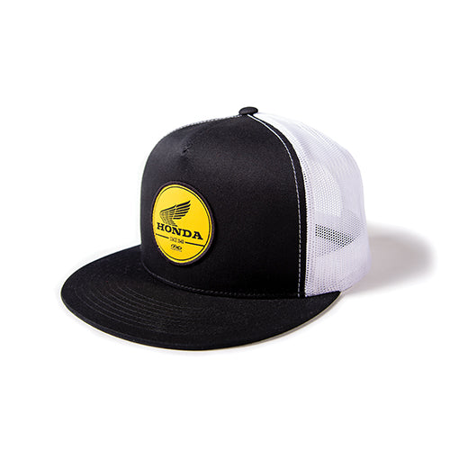 Factory Effex Honda Gold Label Snapback Hat - Black and White One Size