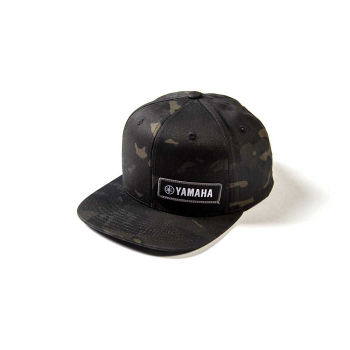 Factory Effex Yamaha Camo Snapback Hat in Black – Stylish Headwear for Yamaha Enthusiasts