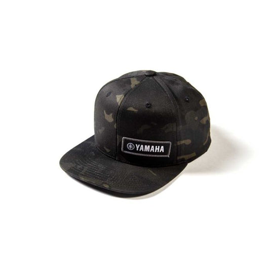 Factory Effex Yamaha Camo Snapback Hat in Black – Stylish Headwear for Yamaha Enthusiasts