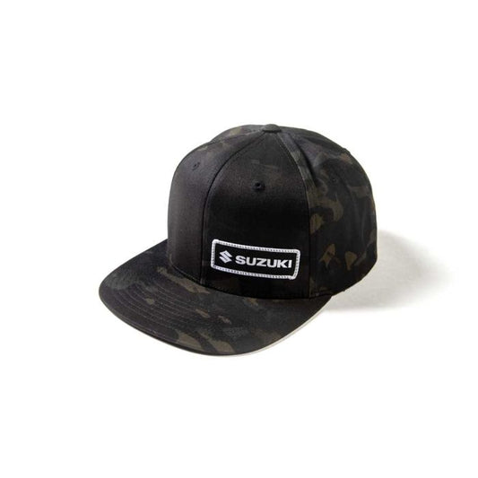 Factory Effex Suzuki Camo Snapback Hat in Black - Stylish and Comfortable Headwear