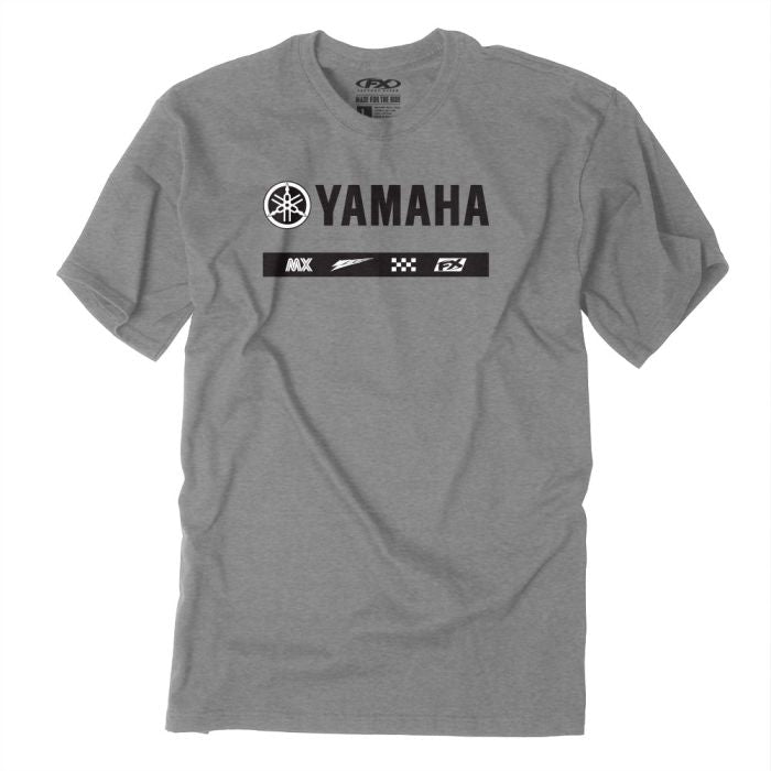 Factory Effex Yamaha Alpha T-Shirt in Heather Gray, Large
