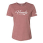 Factory Effex Honda Script Women's T-Shirt in Heather Mauve, XL