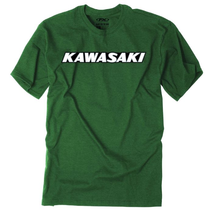 Factory Effex Kawasaki Vintage T-Shirt in Forest Green - 2X