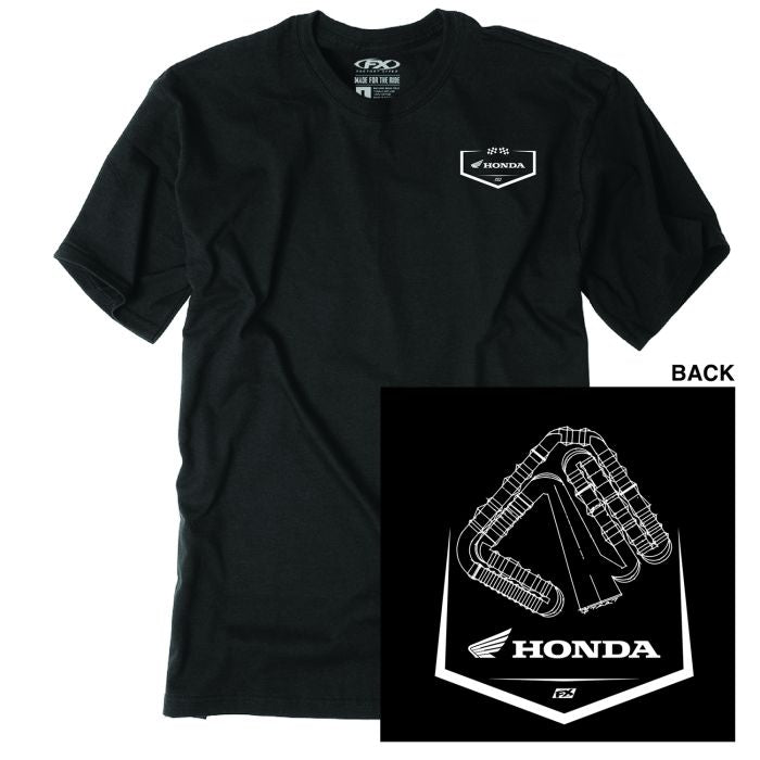 Factory Effex Honda Track T-Shirt in Black, 2X Size