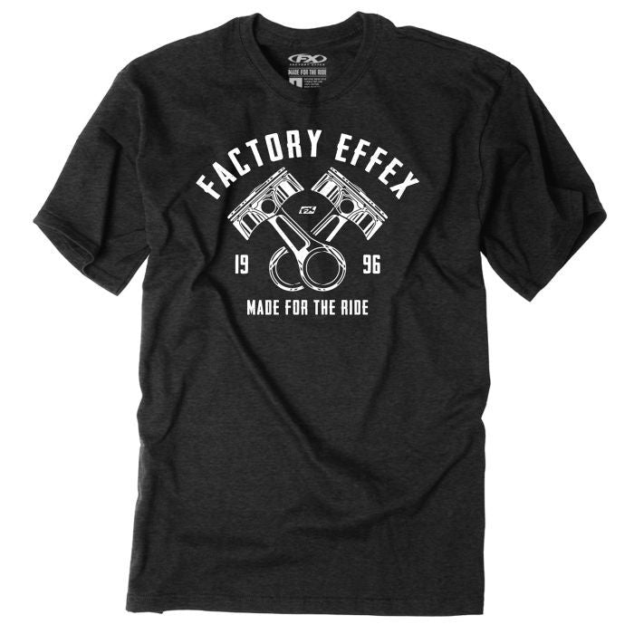 Factory Effex FX Pistons T-Shirt in Black, Extra Large - Durable Graphic Tee for Motorcycle Enthusiasts